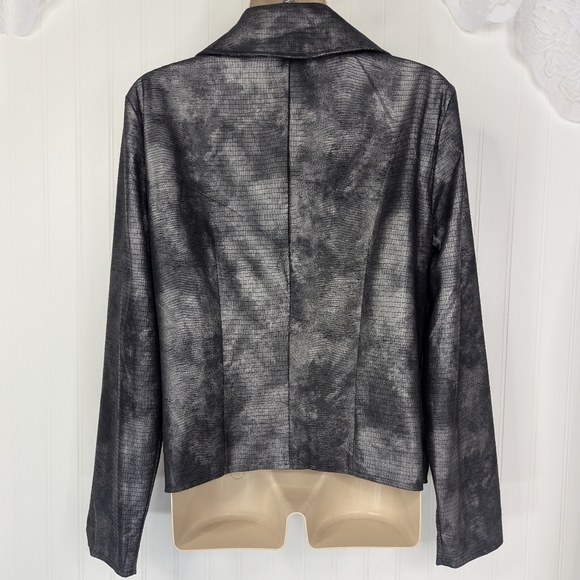 JOCKEY Leather Look Zip Moto Jacket Sz M - Picture 9 of 15